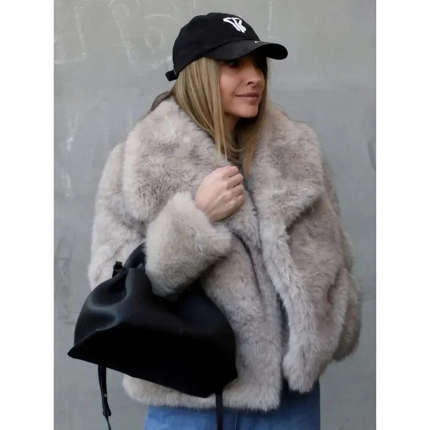 Chiara™ | Plüsch Faux Fur Mantel