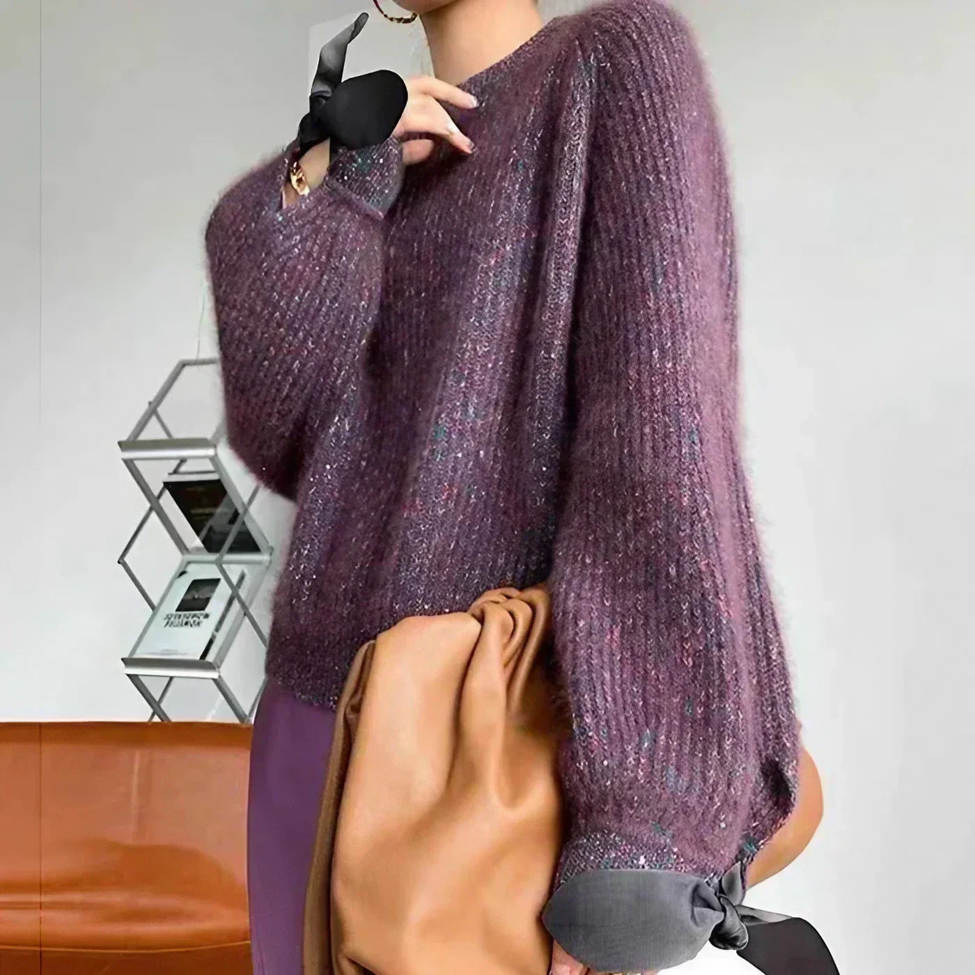 Lena™ | Winterpullover mit Schleifenärmel