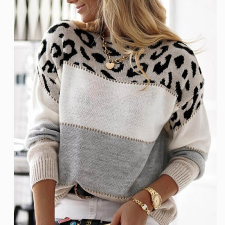 Valentina™ | Schafsleder Animalier Pullover