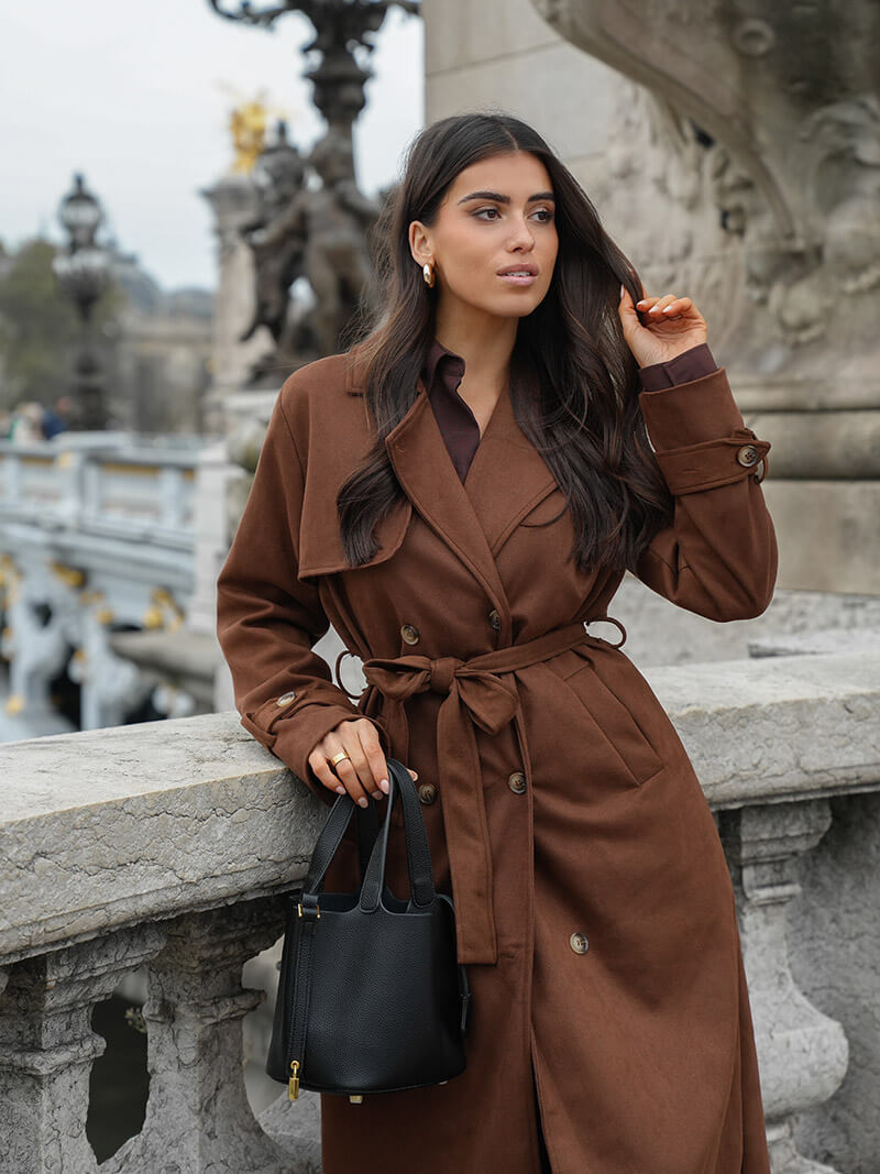 Molly™ | Wildleder Trenchcoat