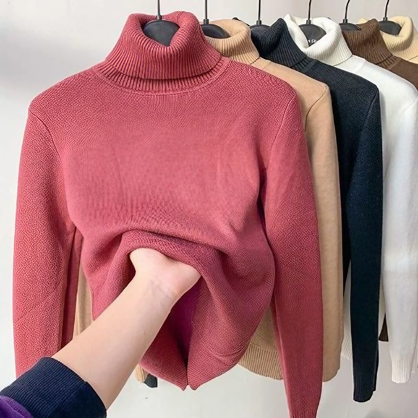Caelia™ | Strickpullover mit Teddy-Futter
