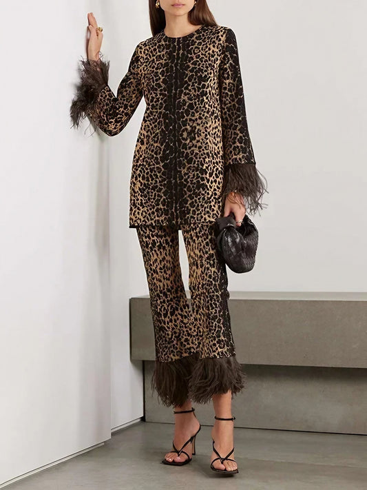 Mira™ | Winter Set im Leopardenmuster