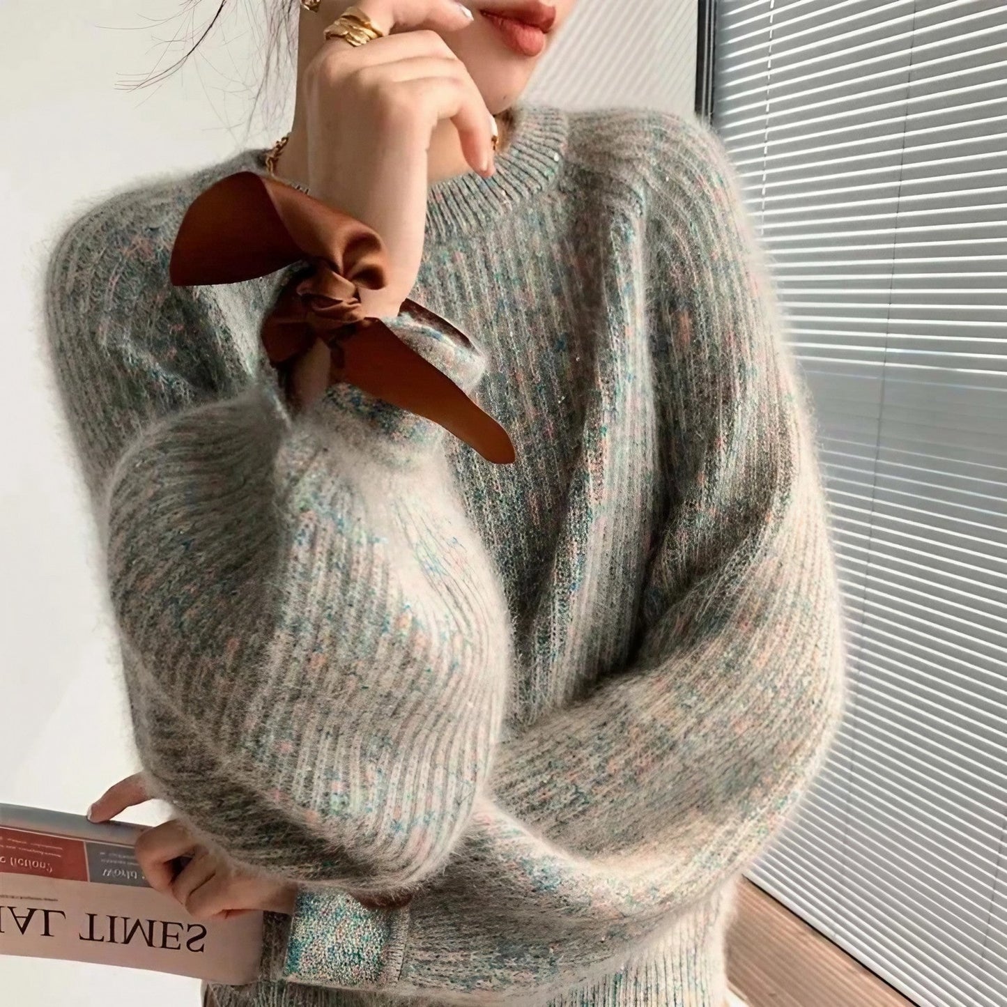 Lena™ | Winterpullover mit Schleifenärmel