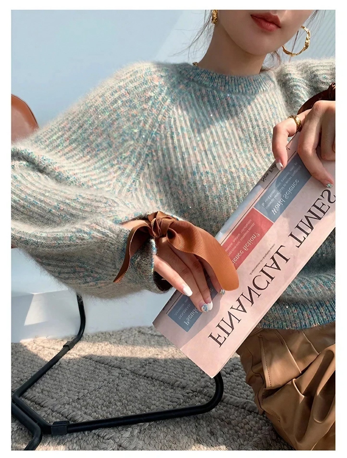 Lena™ | Winterpullover mit Schleifenärmel