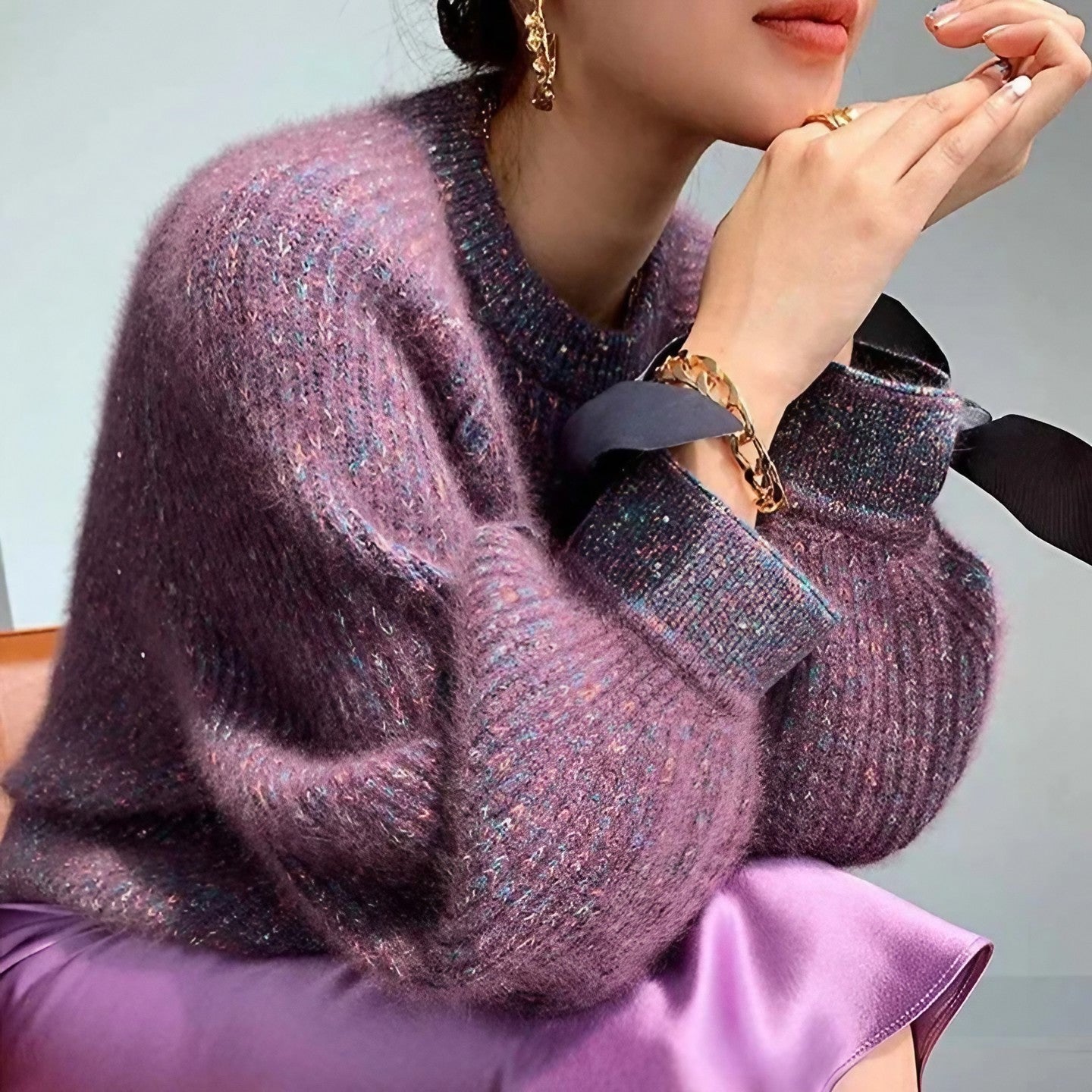 Lena™ | Winterpullover mit Schleifenärmel