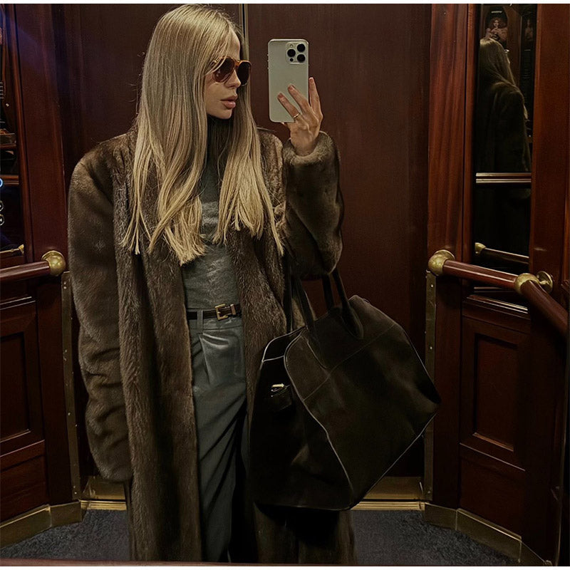 Ivana™ | Luxus Fuchsfell Übermantel