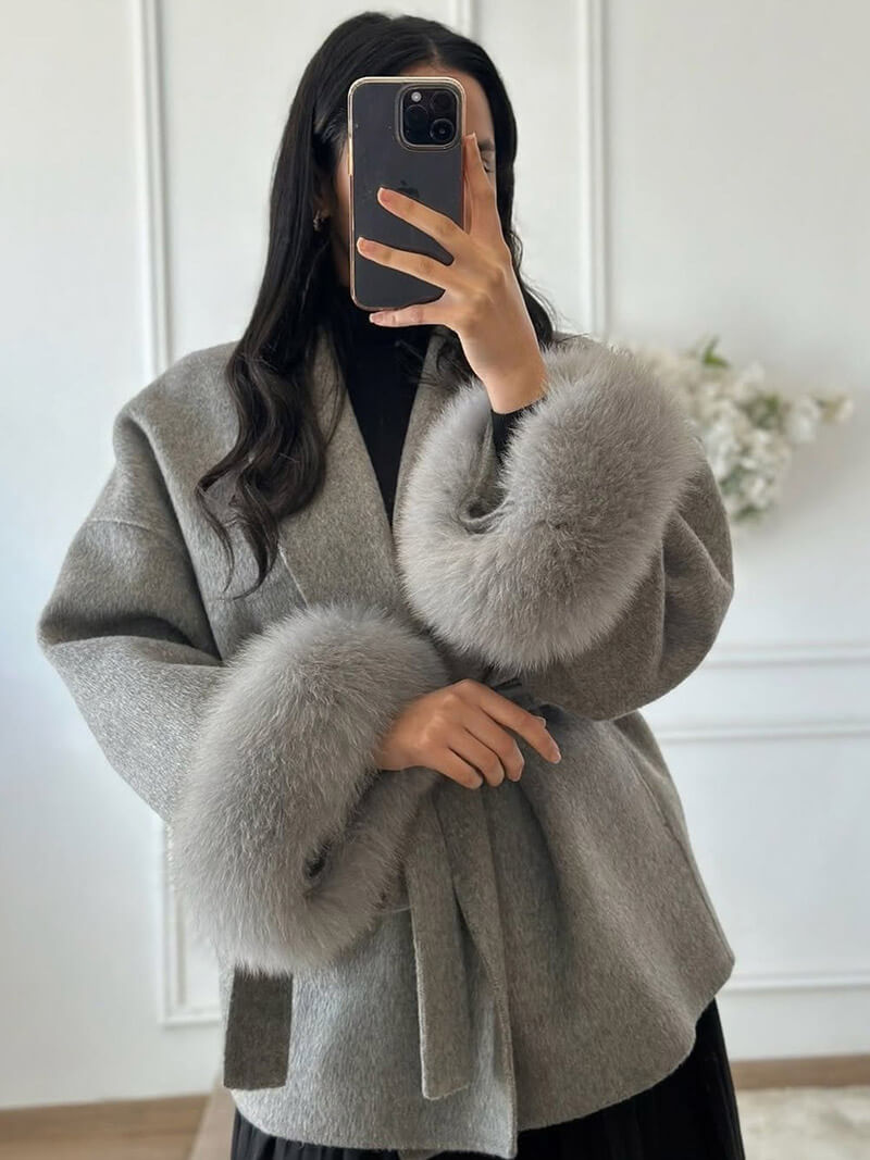 Julia™ | Fox-Fell Wollmantel