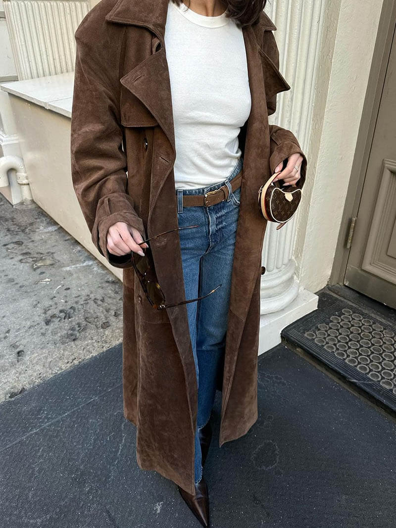 Molly™ | Wildleder Trenchcoat