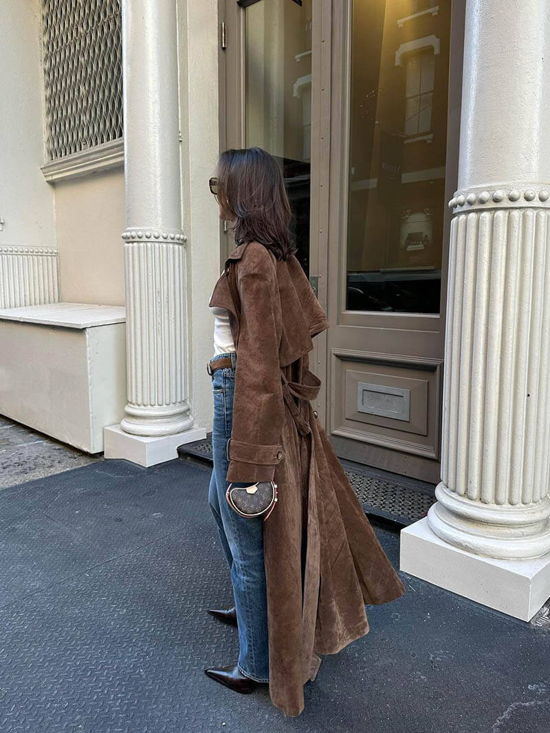 Molly™ | Wildleder Trenchcoat