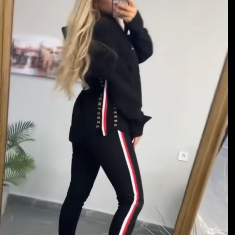 Fiona™ | Chic Streifen Jogging Set