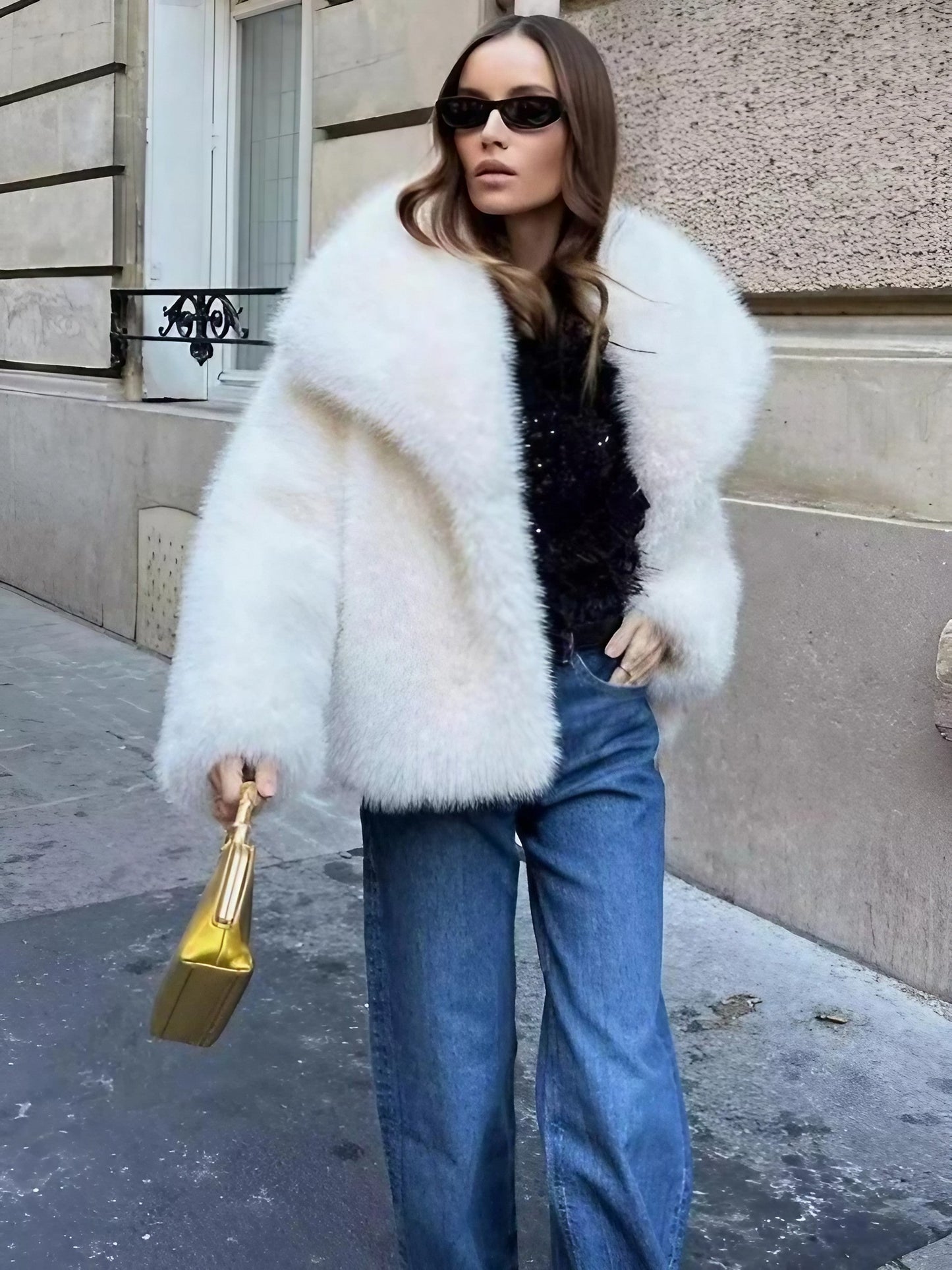 Chiara™ | Plüsch Faux Fur Mantel