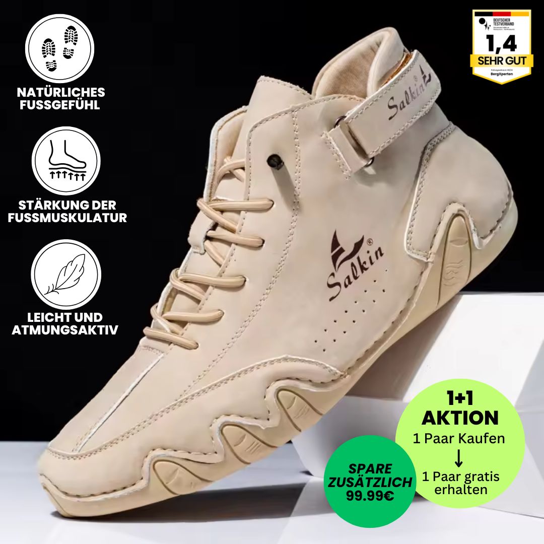 Alpaka - orthopädische, wasserdichte & rutschfeste Leder-Barfußschuhe - Sonderaktion 1+1 Gratis