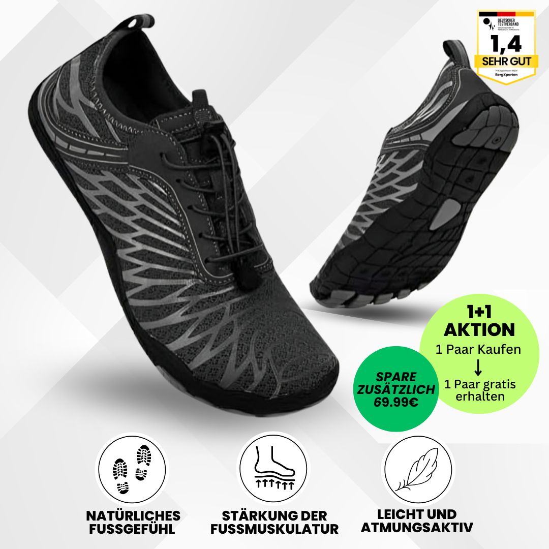 FloraX Pro - ergonomische, schmerzlindernde & wasserdichte Barfußschuhe - Sonderaktion 1+1 Gratis