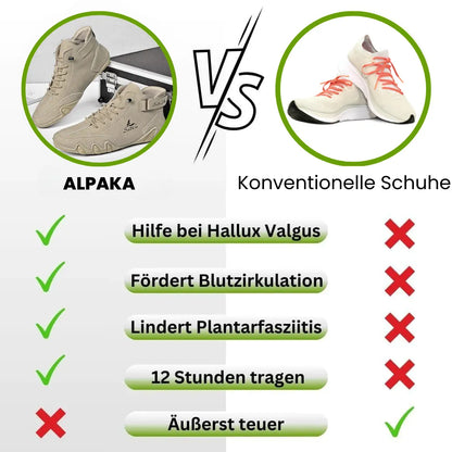 Alpaka - orthopädische, wasserdichte & rutschfeste Leder-Barfußschuhe - Sonderaktion 1+1 Gratis