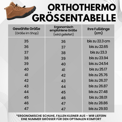 OrthoThermo - schmerzlindernde, wasserabweisende & gefütterte Barfußschuhe