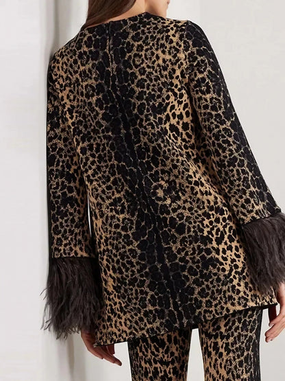 Mira™ | Winter Set im Leopardenmuster