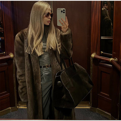 Ivana™ | Luxus Fuchsfell Übermantel