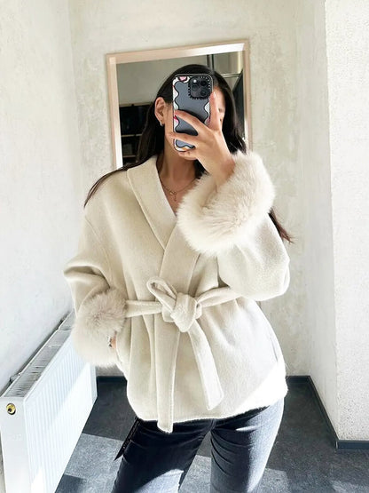 Julia™ | Fox-Fell Wollmantel